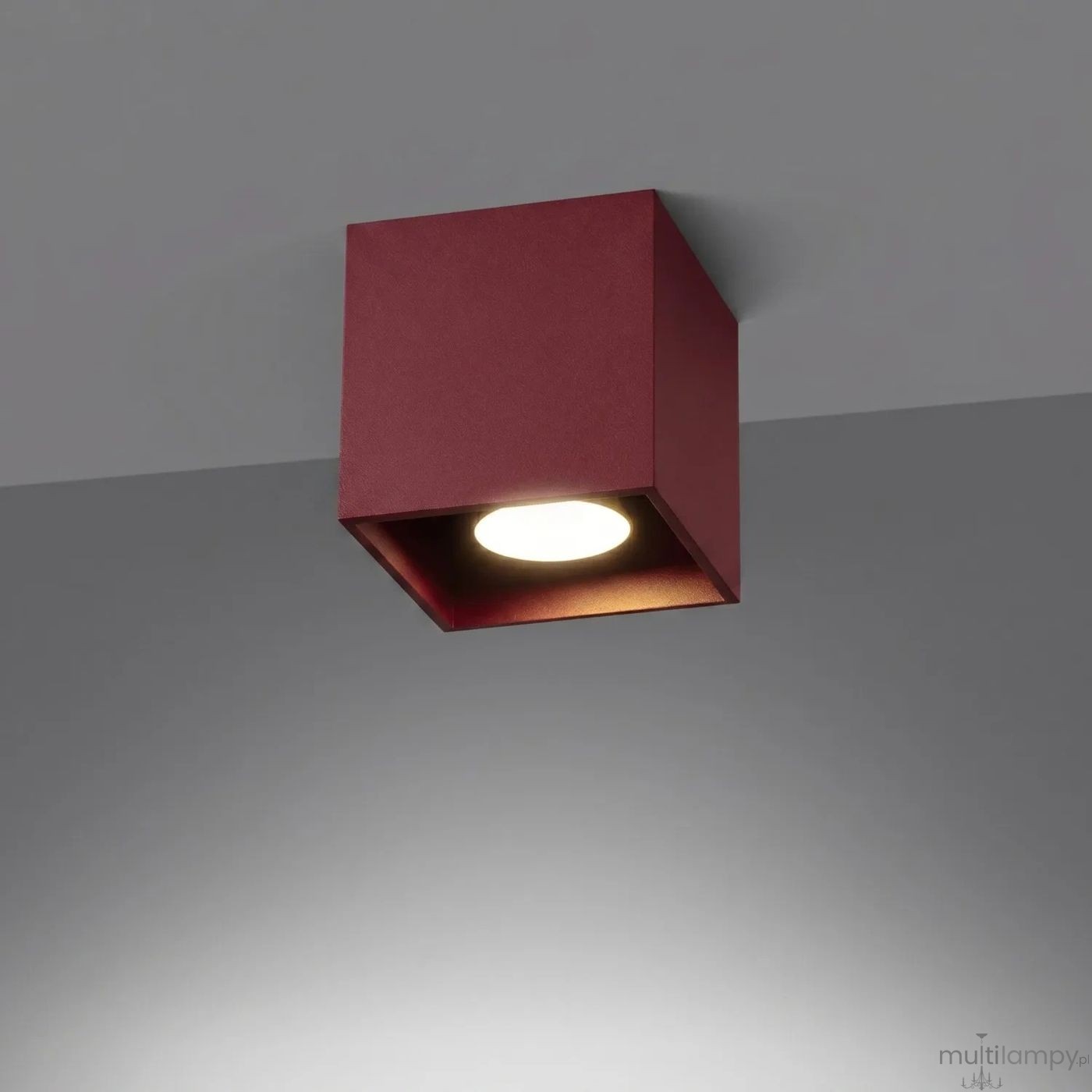 Quad lampa sufitowa GU10 burgund SL.2111