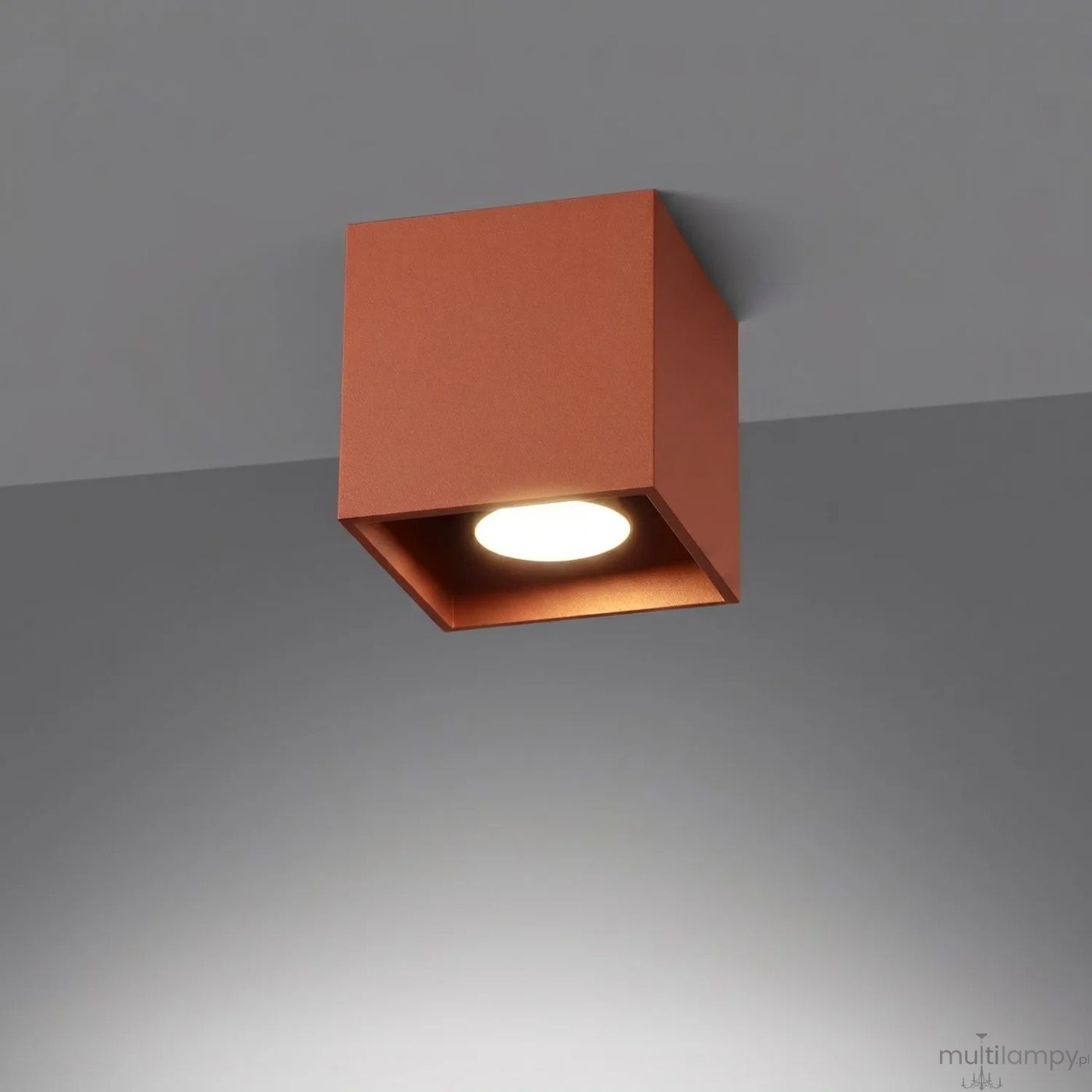 Quad lampa sufitowa GU10 ochra czerwona SL.2109