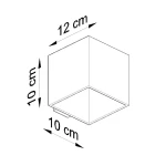 Quad kinkiet G9 ochra burgund SL.2112