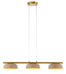 Olaf lampa wisząca 3xGX53 mosiądz/beż 41685