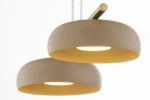 Olaf lampa wisząca 2xGX53 mosiądz/beż 41686