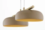 Olaf lampa wisząca 2xGX53 mosiądz/beż 41686