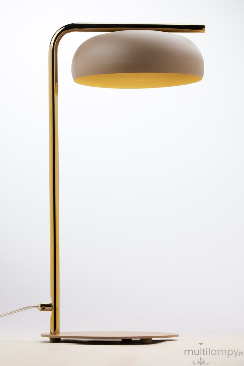 Olaf lampa stołowa 1xGX53 mosiądz/beż 41688
