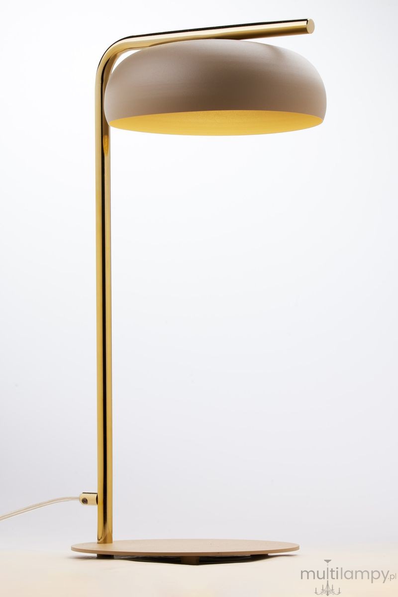 Olaf lampa stołowa 1xGX53 mosiądz/beż 41688