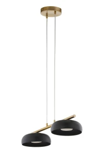 Olaf lampa wisząca 2xGX53 mosiądz/czarny 41690
