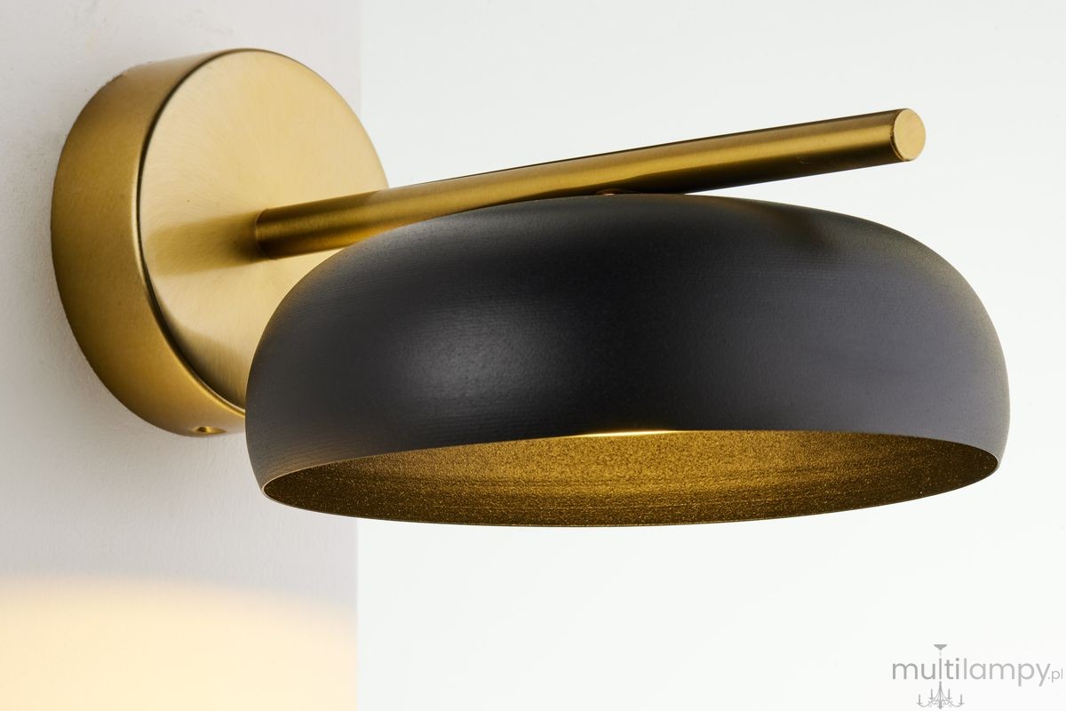 Olaf kinkiet 1xGX53 mosiądz/czarny 41727