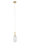 Pluum S lampa wisząca 1xE14 złoty szczotkowany 41846