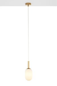 Pluum S lampa wisząca 1xE14 złoty szczotkowany 41846
