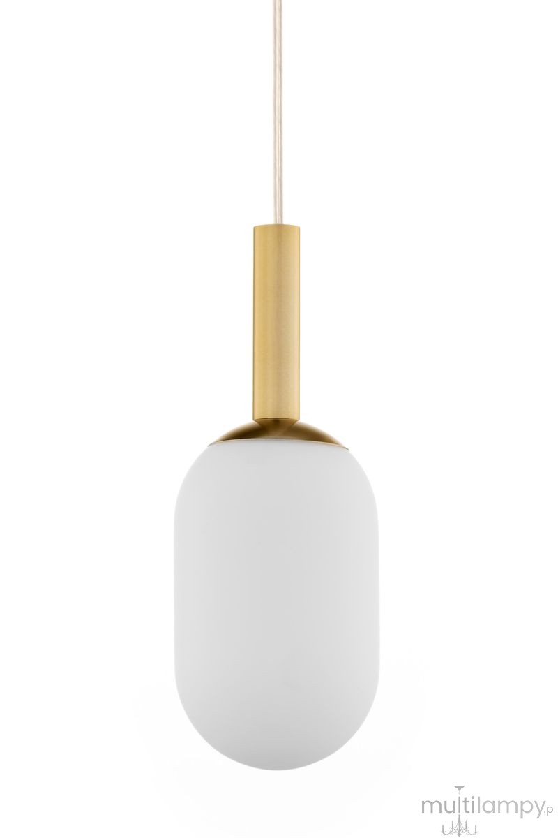 Pluum S lampa wisząca 1xE14 złoty szczotkowany 41846