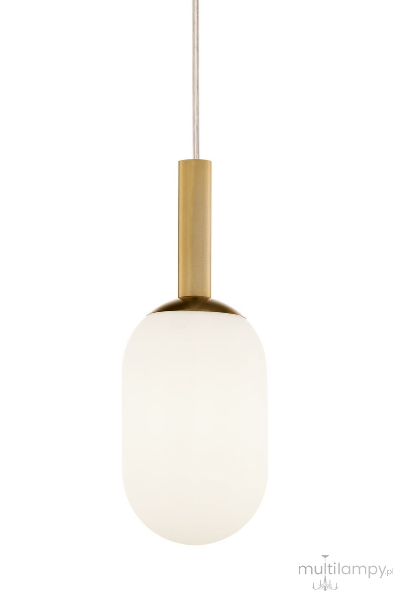 Pluum S lampa wisząca 1xE14 złoty szczotkowany 41846