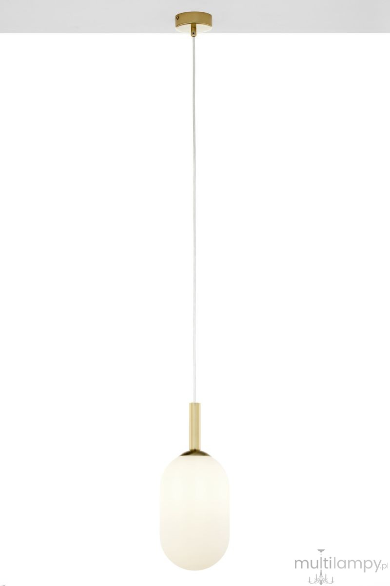 Pluum M lampa wisząca 1xE14 złoty szczotkowany 41847