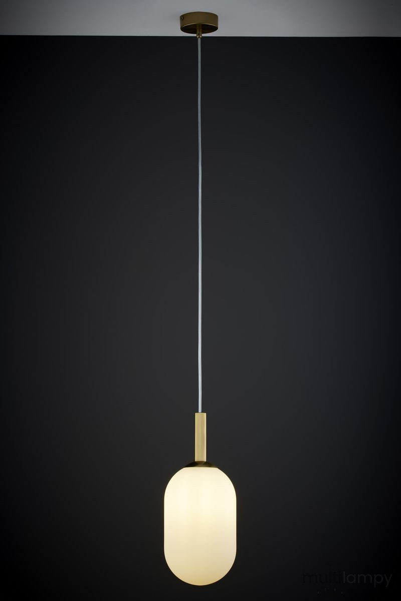 Pluum M lampa wisząca 1xE14 złoty szczotkowany 41847