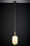 Pluum M lampa wisząca 1xE14 złoty szczotkowany 41847
