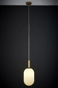 Pluum M lampa wisząca 1xE14 złoty szczotkowany 41847