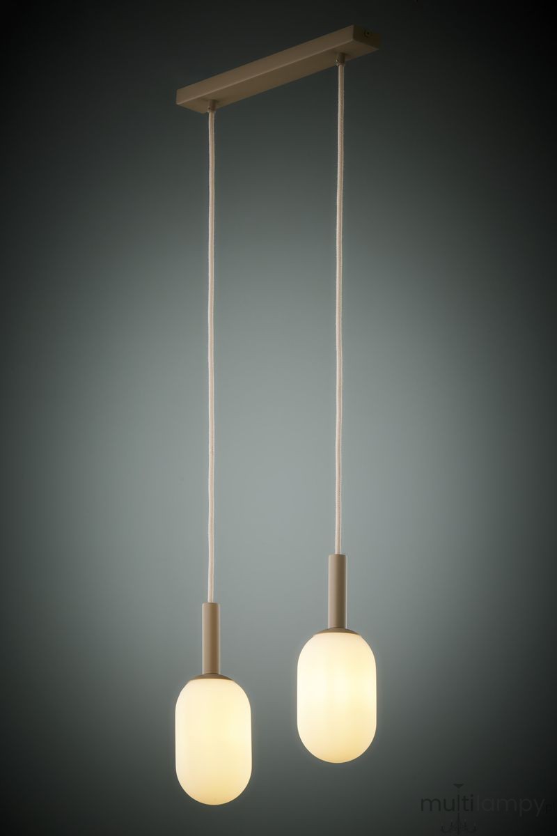 Pluum lampa wisząca 2xE14 beżowa 41855
