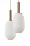 Pluum lampa wisząca 2xE14 beżowa 41855