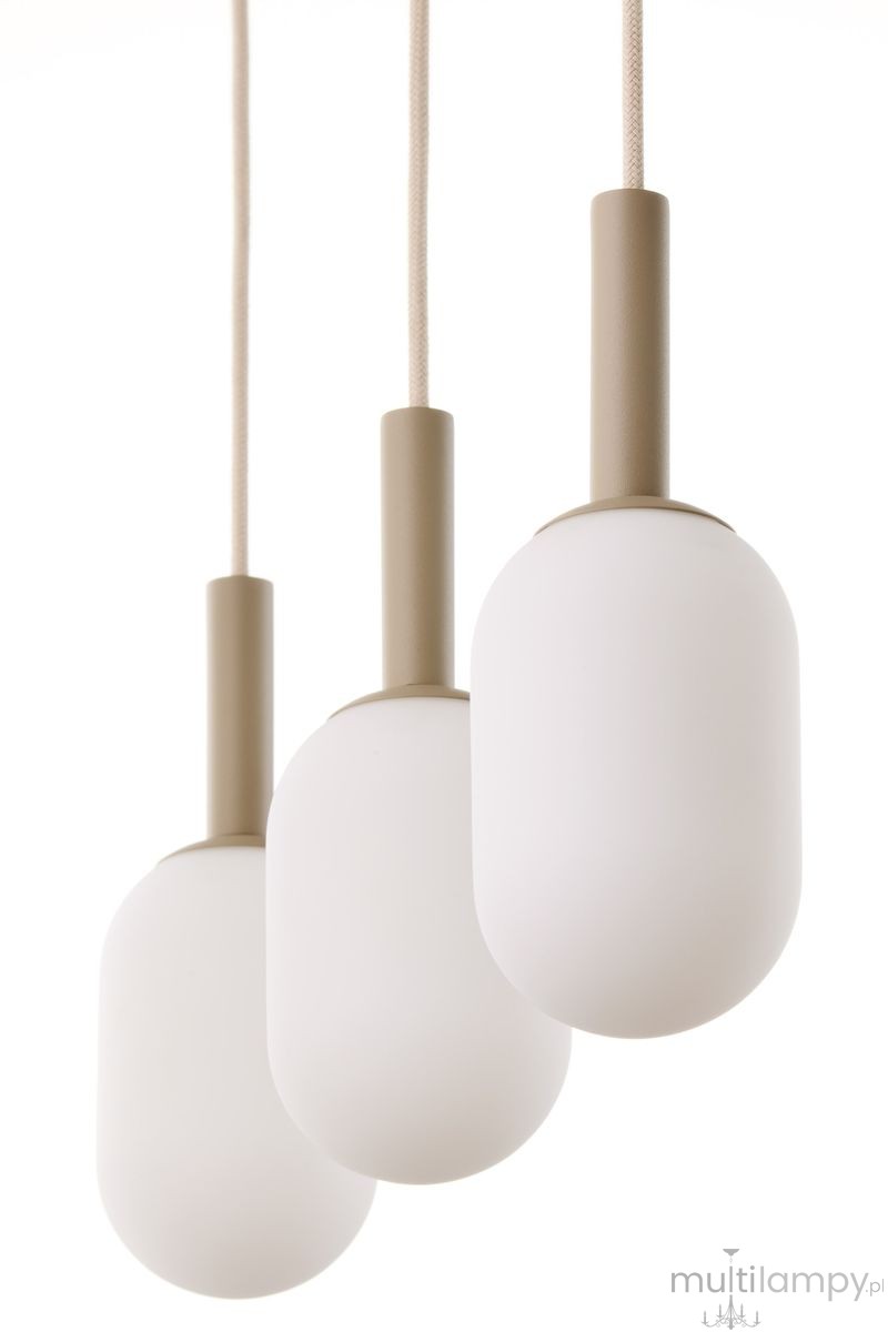 Pluum lampa wisząca 3xE14 beżowa 41856