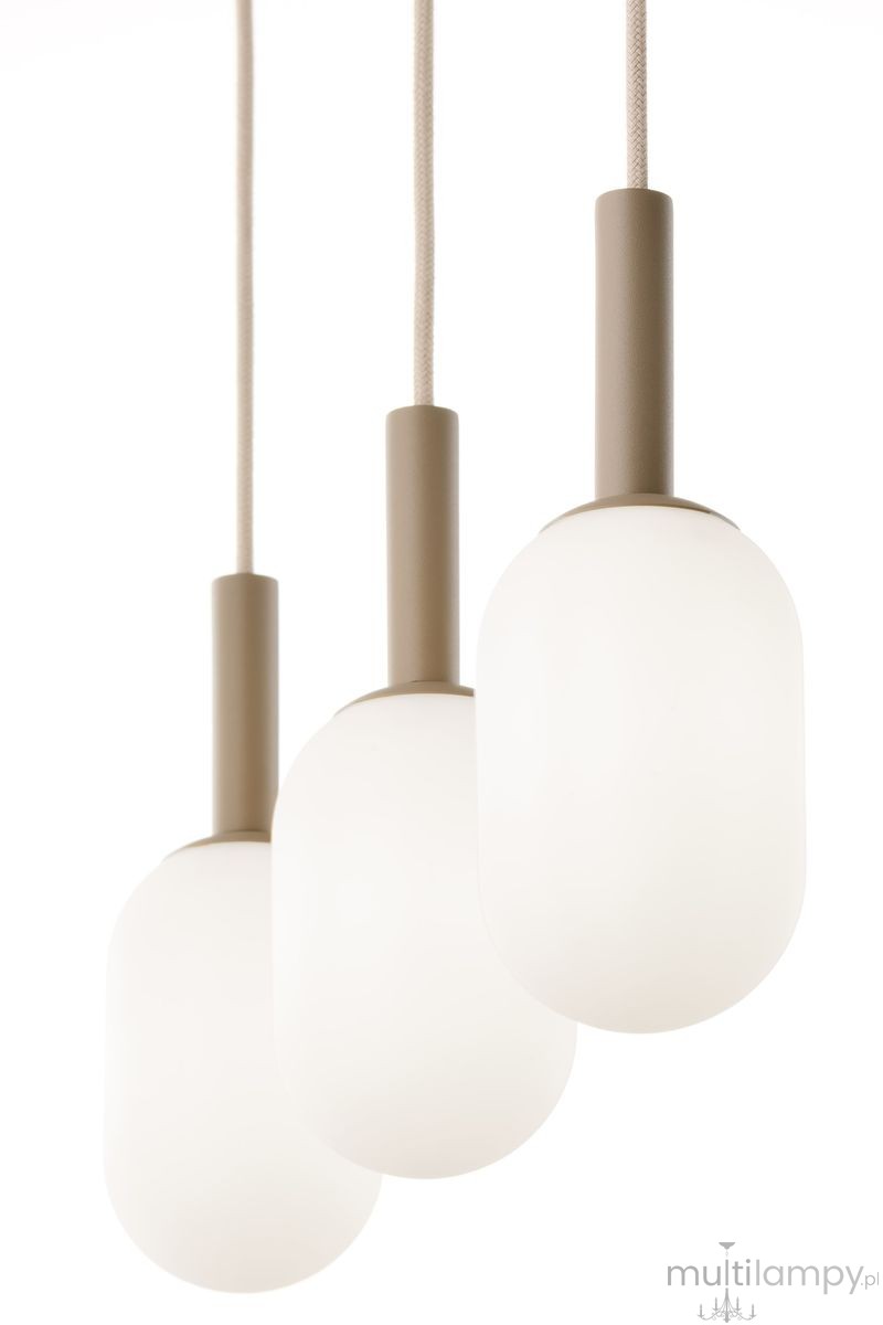Pluum lampa wisząca 3xE14 beżowa 41856