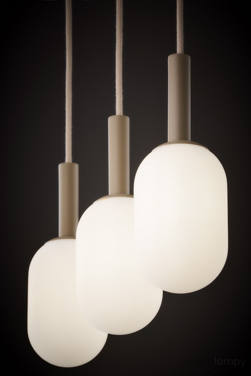 Pluum lampa wisząca 3xE14 beżowa 41856