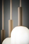 Pluum lampa wisząca 3xE14 beżowa 41856