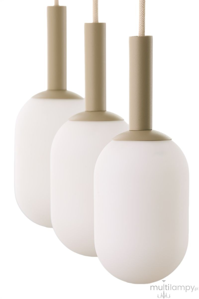 Pluum lampa wisząca 3xE14 beżowa 41856