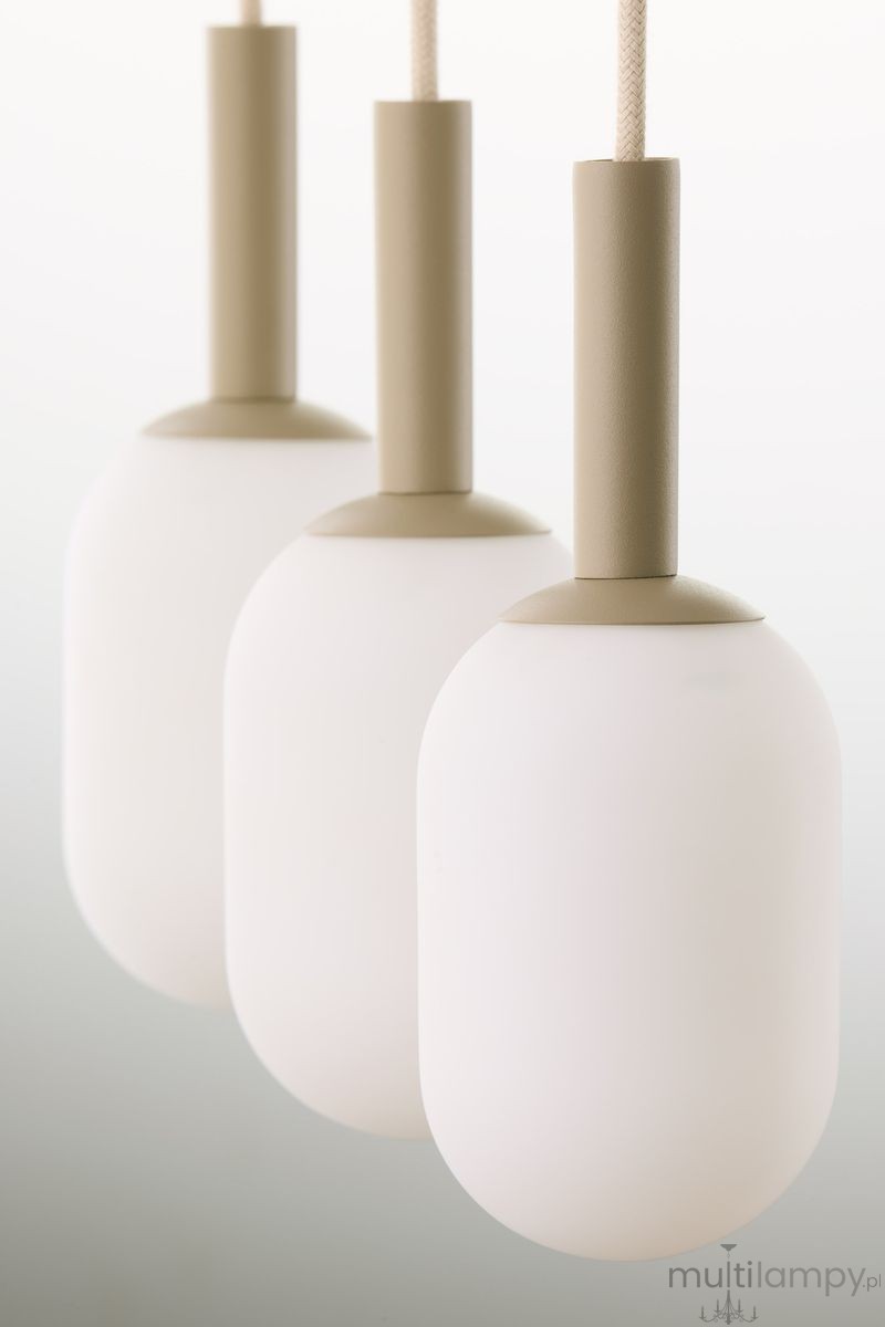 Pluum lampa wisząca 3xE14 beżowa 41856
