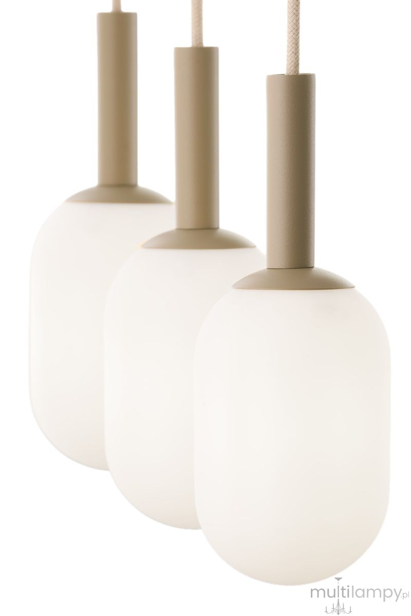 Pluum lampa wisząca 3xE14 beżowa 41856