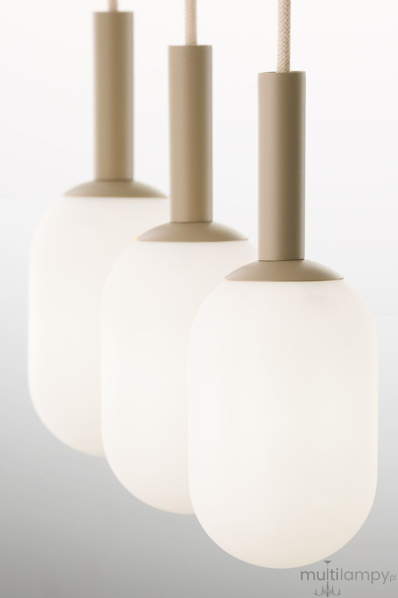 Pluum lampa wisząca 3xE14 beżowa 41856
