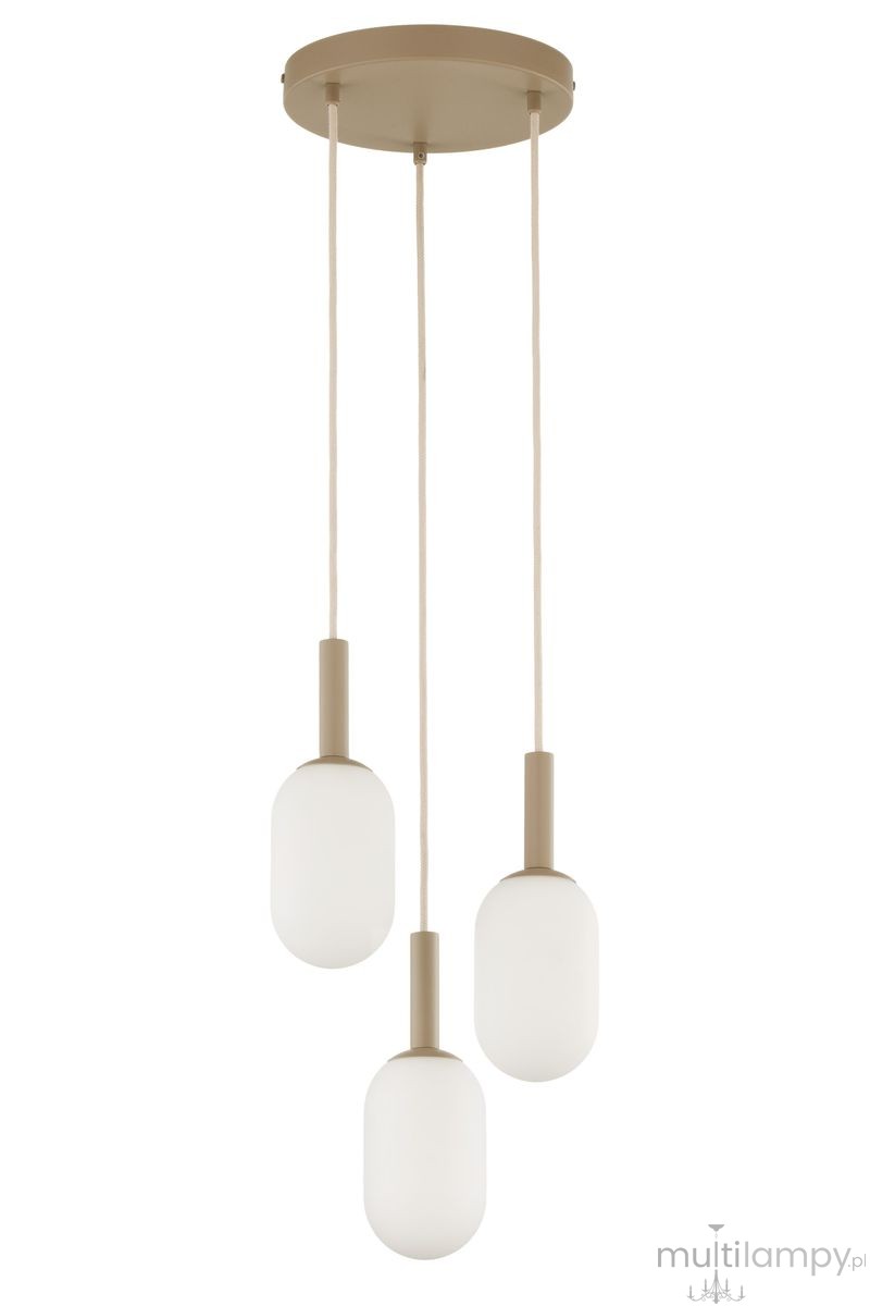 Pluum lampa wisząca 3xE14 beżowa 41857