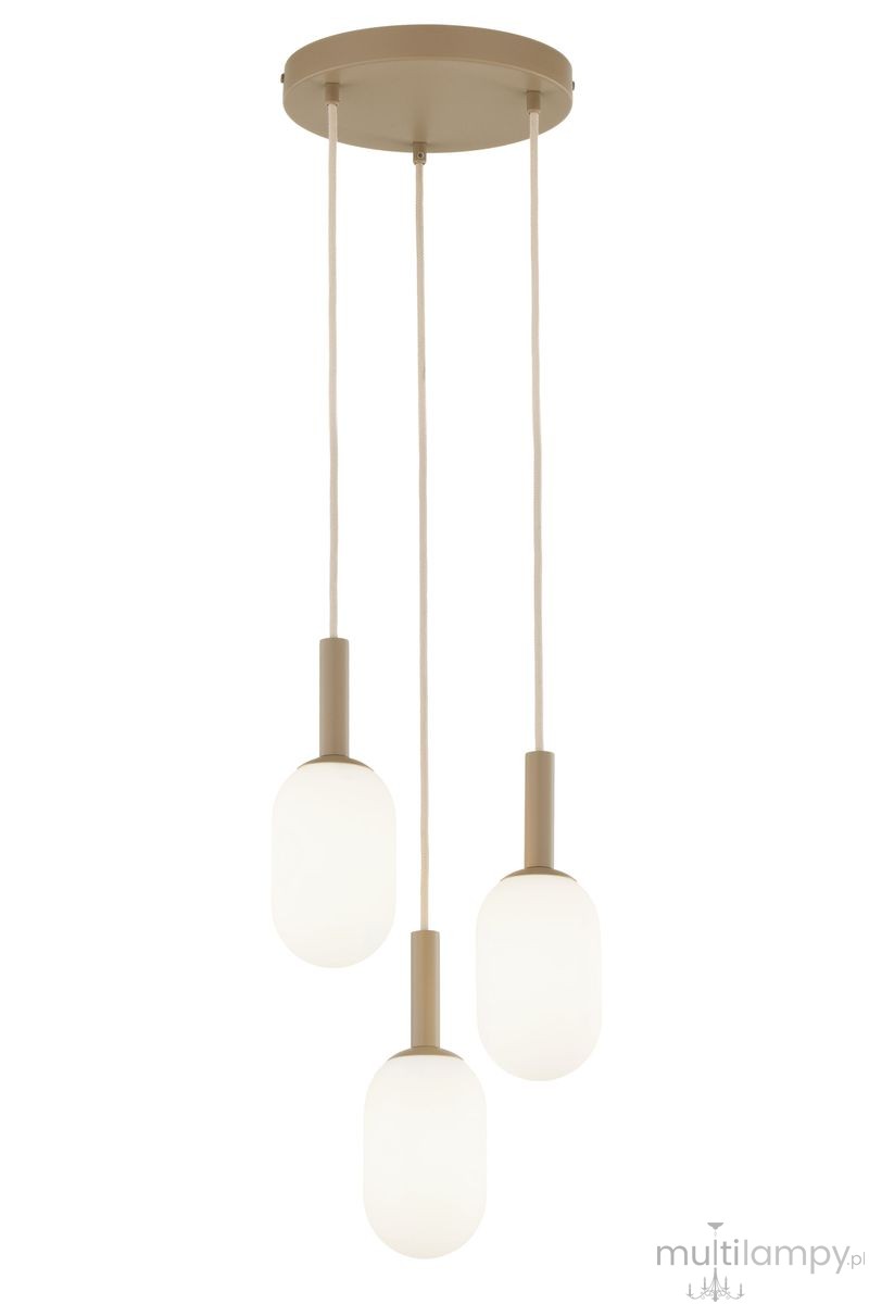Pluum lampa wisząca 3xE14 beżowa 41857