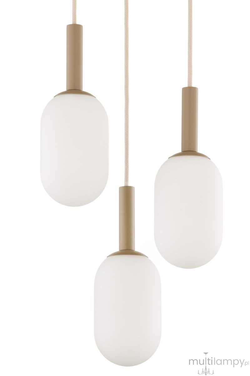 Pluum lampa wisząca 3xE14 beżowa 41857