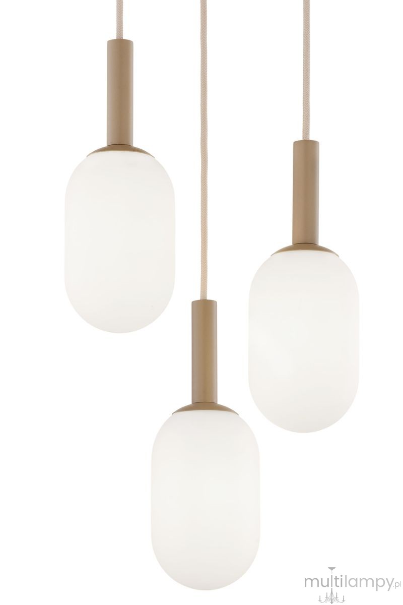 Pluum lampa wisząca 3xE14 beżowa 41857
