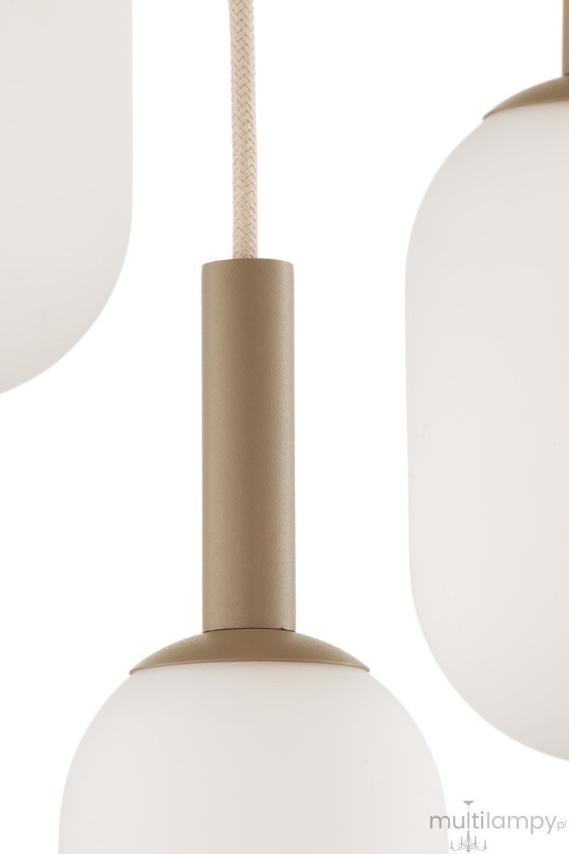 Pluum lampa wisząca 3xE14 beżowa 41857