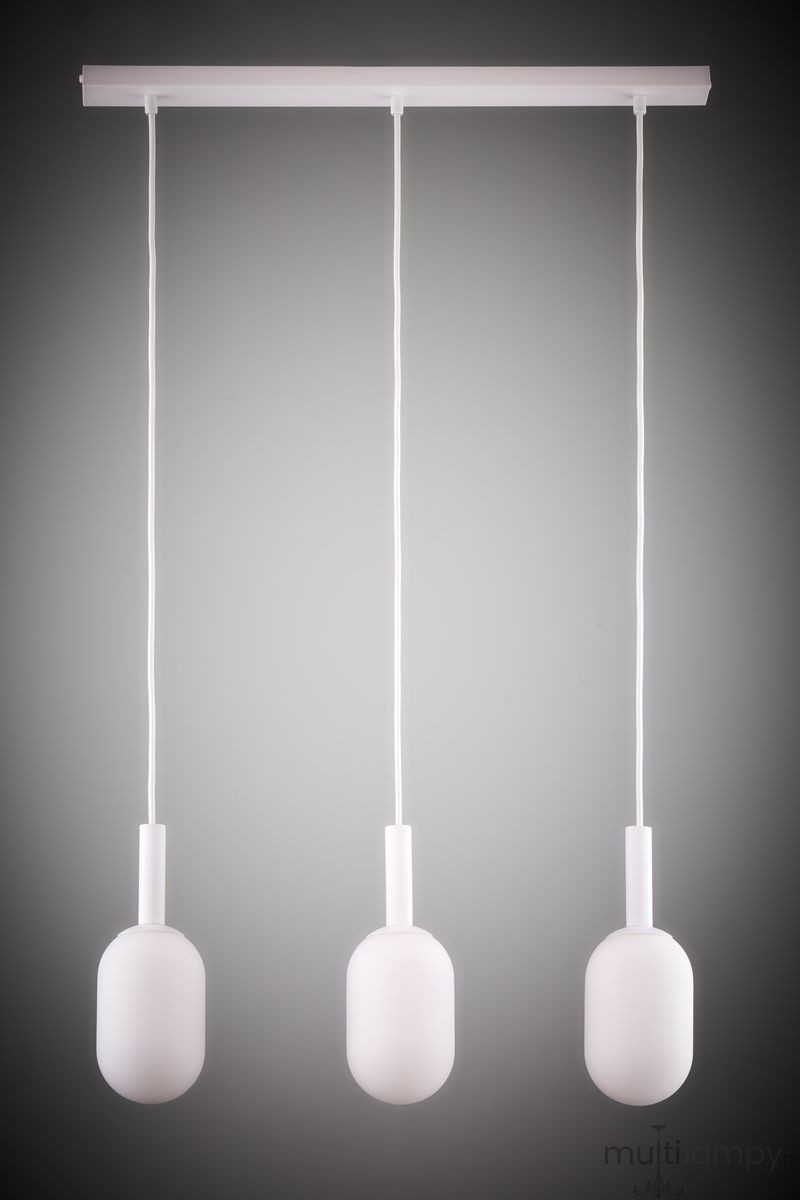 Pluum lampa wisząca 3xE14 biała 41851