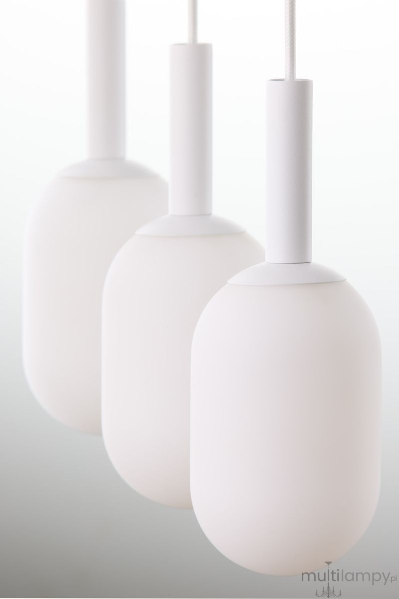 Pluum lampa wisząca 3xE14 biała 41851