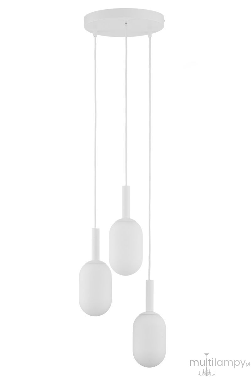 Pluum lampa wisząca 3xE14 biała 41852