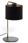 Ariel lampka stołowa 1xE27 złoty szczotkowany/czarny 41629