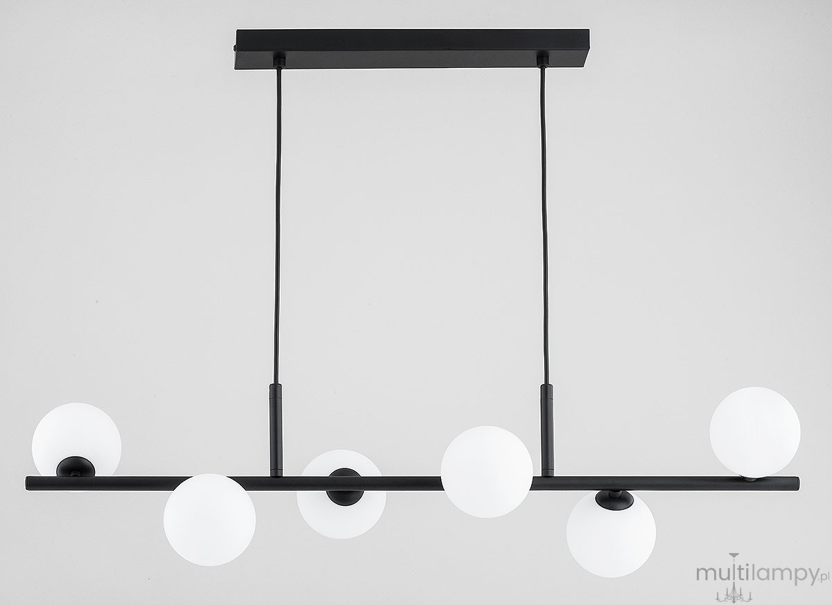 Dijon lampa wisząca 6xG9 czarna 63442