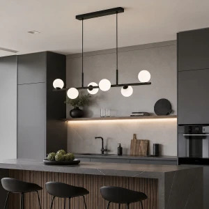 Dijon lampa wisząca 6xG9 czarna 63442