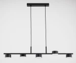Enisec lampa wisząca 5xGX53 czarna 63460