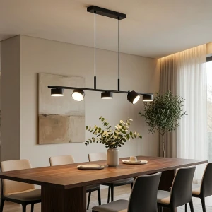 Enisec lampa wisząca 5xGX53 czarna 63460