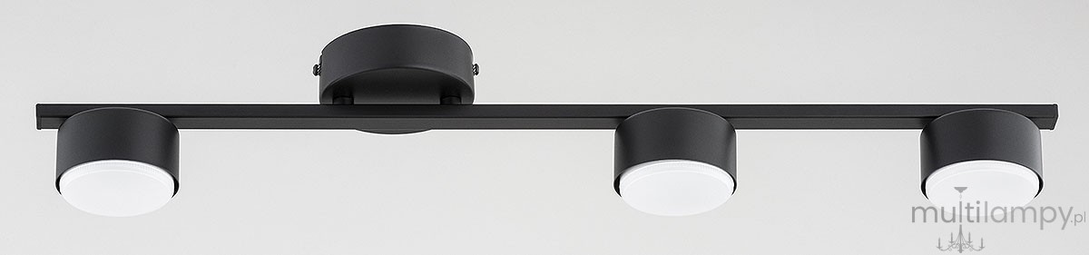 Barido lampa sufitowa 3xGX53 czarna 62681