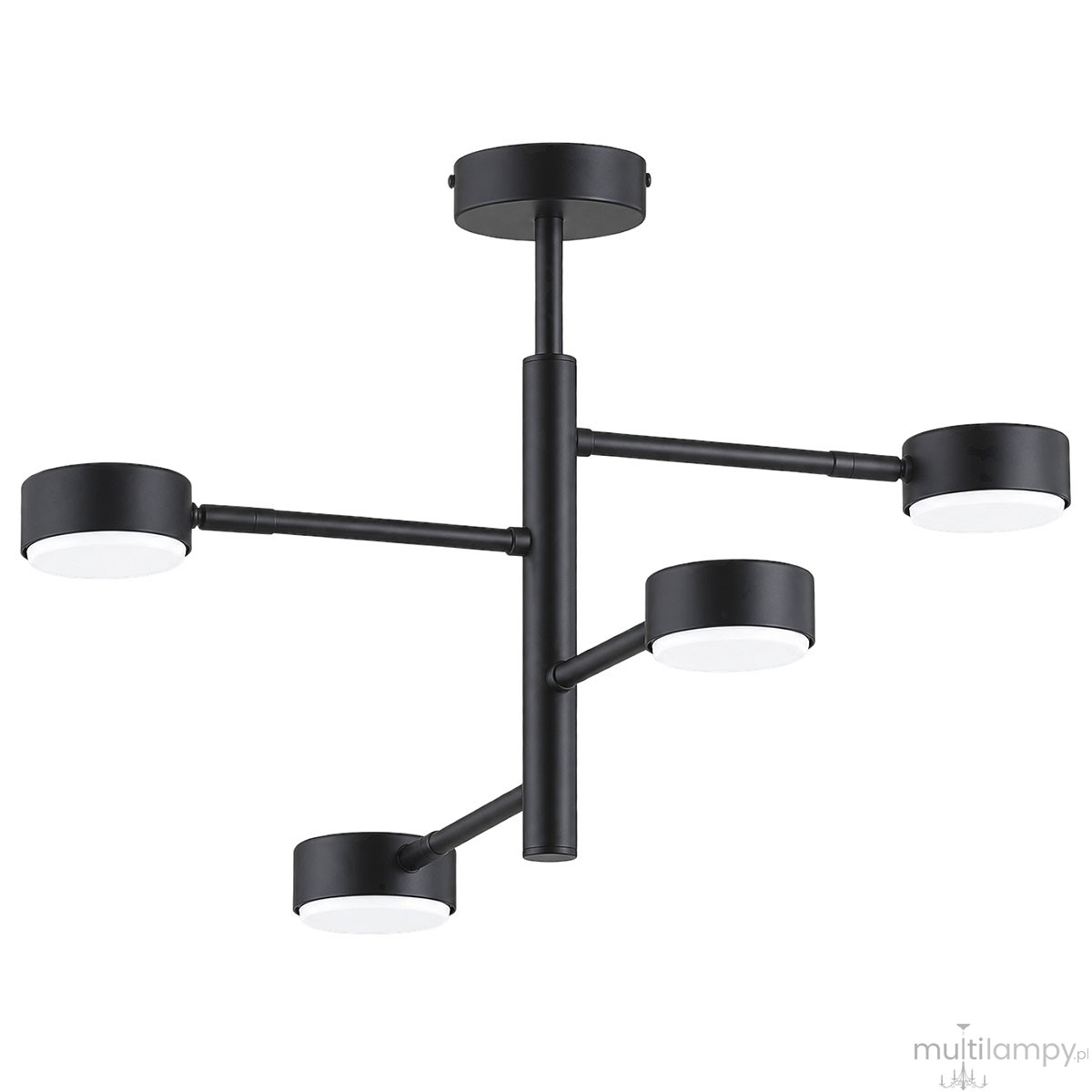 Letis lampa sufitowa 4xGX53 czarna 63472