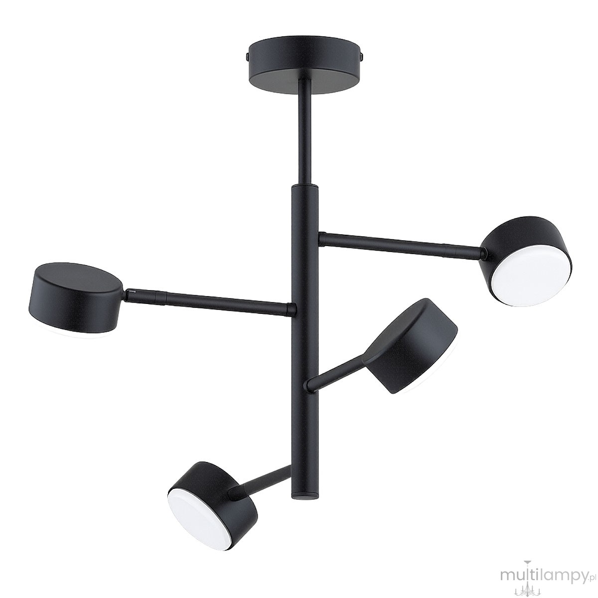 Letis lampa sufitowa 4xGX53 czarna 63472