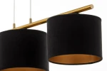 Ariel lampa wisząca 3xE27 złoty szczotkowany/czarny 41676