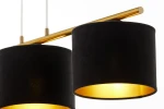 Ariel lampa wisząca 3xE27 złoty szczotkowany/czarny 41676