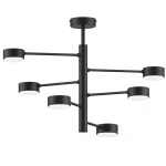 Letis lampa sufitowa 6xGX53 czarna 63481