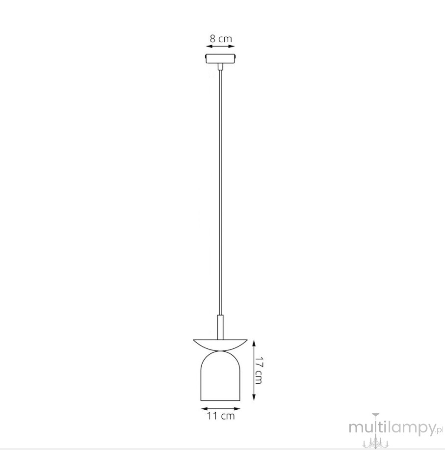 Ego lampa wisząca 1xE14 czarna/mokka 1612/1