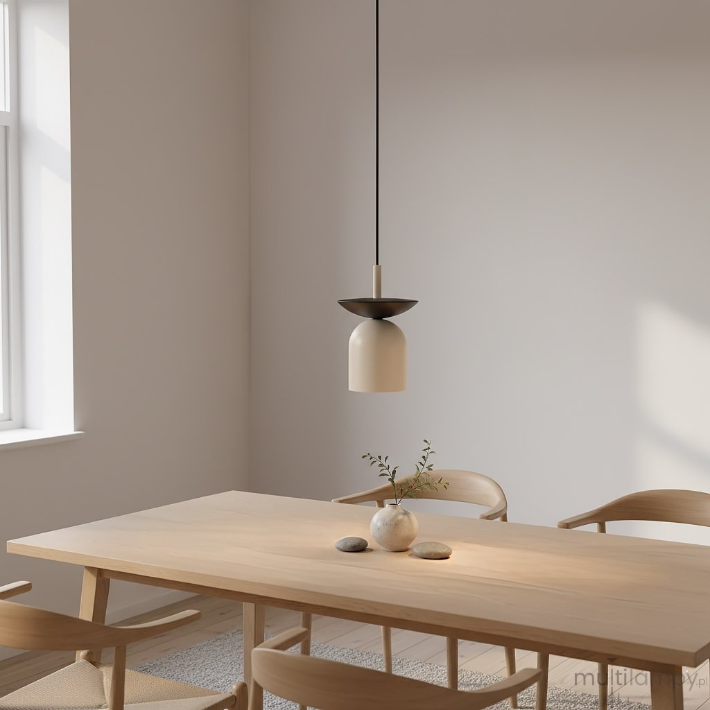 Ego lampa wisząca 1xE14 czarna/mokka 1612/1