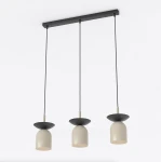 Ego lampa wisząca 3xE14 czarna/mokka 1612/3